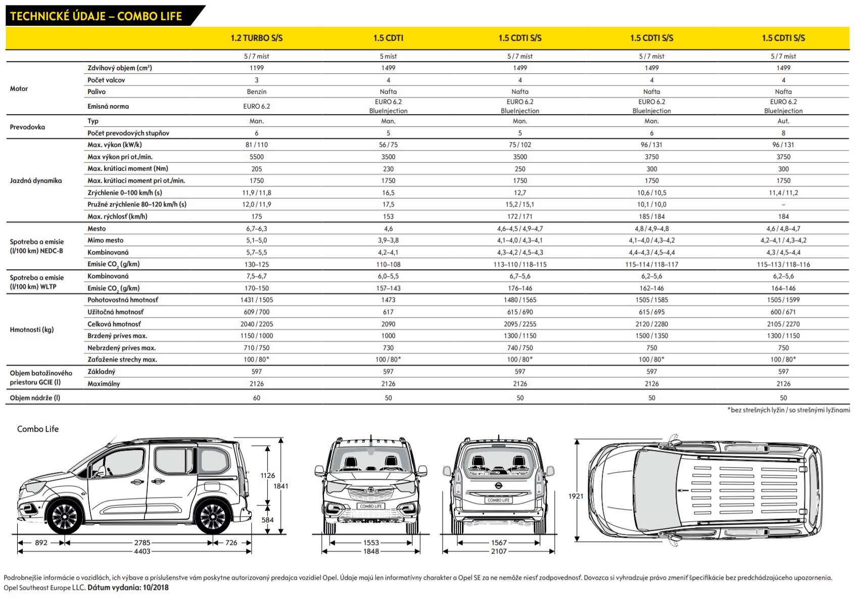 Opel Combo Life 1.5 CDTI